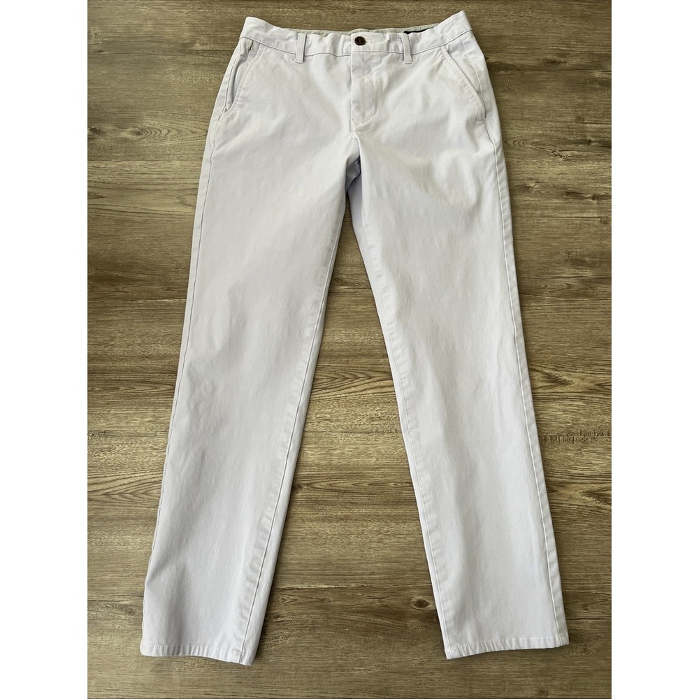 Bonobos Stretch Chino 2.0 Pants Mens Actual 31x30 Slim Fit Lavender